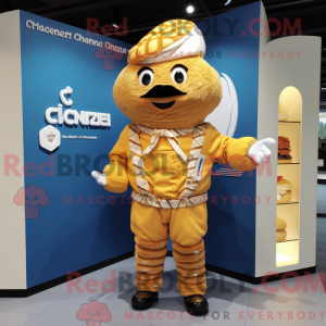 Croissant mascot costume...