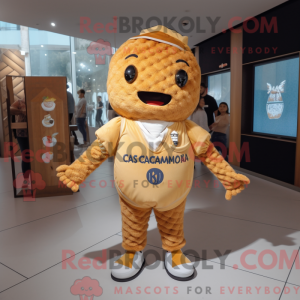Croissant-mascottekostuum...