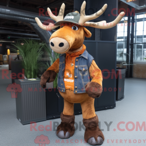 Rust Moose maskot kostume...