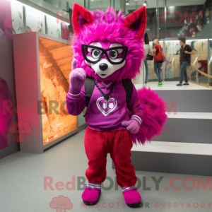 Disfraz de mascota Magenta...