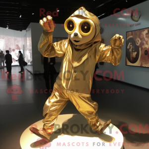 Gold Contortionist maskot...