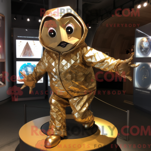 Gold Contortionist maskot...