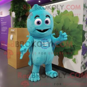 Turkis Grape maskot kostume...