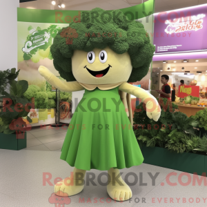 Tan Brokkoli maskot kostyme...