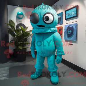 Costume mascotte de Cyclope...