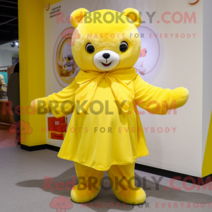 Lemon Yellow Bear mascot...