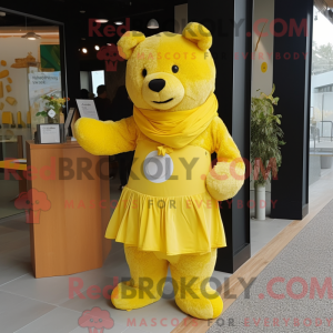 Lemon Yellow Bear mascot...