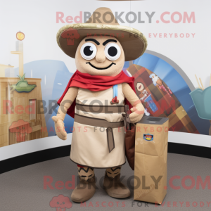 Tan Fajitas mascot costume...
