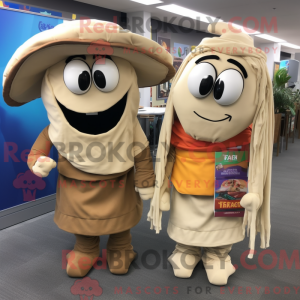 Tan Fajitas maskot kostume...
