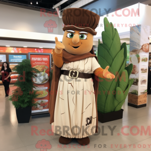Brun Caesar Salat maskot...