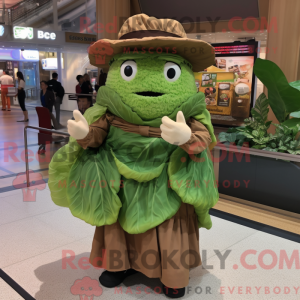 Brown Cabbage Leaf maskot...