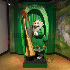 Forest Green Celtic Harp...