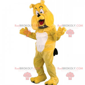 Mascote Bulldog com coleira - Redbrokoly.com