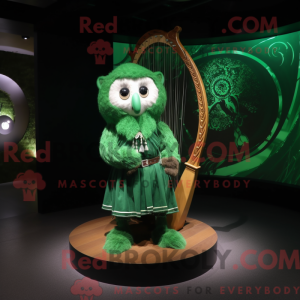 Forest Green Celtic Harp...
