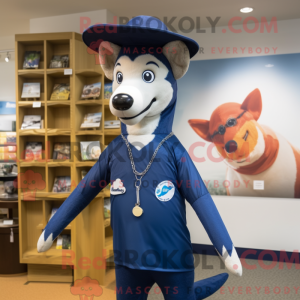 Navy Dingo-maskotdraktfigur...