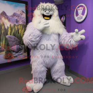 Lavender Yeti mascot...