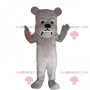 Mascote Bulldog com cabeça grande - Redbrokoly.com