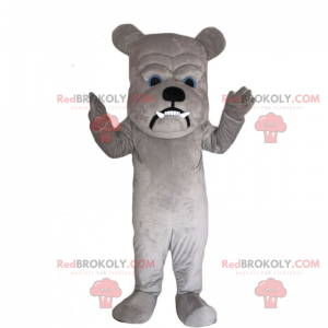 Mascotte de bulldog avec grande tète - Redbrokoly.com