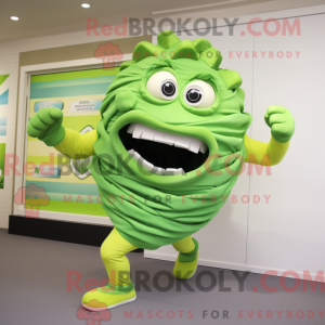 Postava maskota Lime Green...