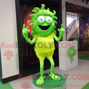 Postava maskota Lime Green...