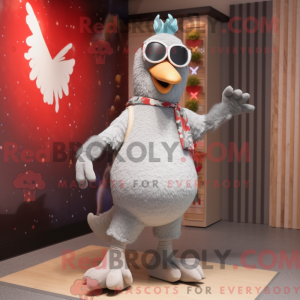 Grey Dove maskotdraktfigur...
