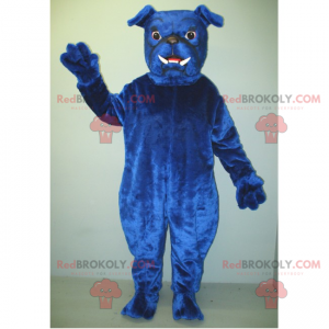 Mascota bulldog azul - Redbrokoly.com