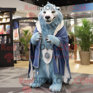 Sky Blue Smilodon mascotte...