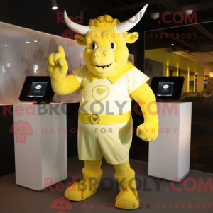 Citrongul Minotaur maskot...