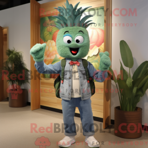 Costume mascotte d aas vert...
