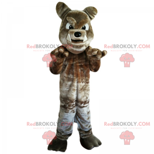 Mascotte bruine bulldog - Redbrokoly.com