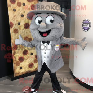 Grå Pizza Slice...