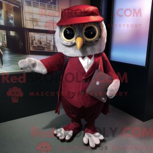 Maroon Owl máscara de...