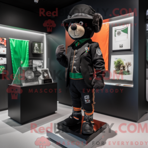 Maskottchen-Kostüm Schwarze...