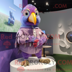 Lavendel papegøje maskot...