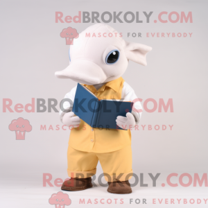 Cream Dolphin maskot...