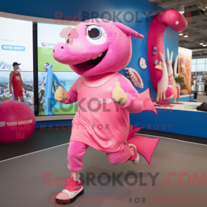 Costume mascotte de raie...