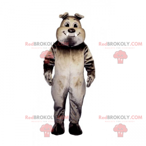 Mascotte de bulldog souriant - Redbrokoly.com