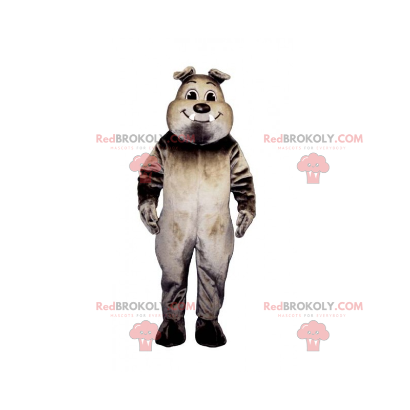 Lachende bulldog mascotte - Redbrokoly.com