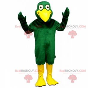 Mascote de pato com um grande bico - Redbrokoly.com