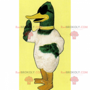 Duck mascot with dark glasses - Redbrokoly.com