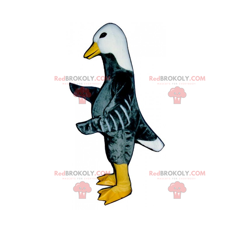 Mascotte de canard bicolore - Redbrokoly.com