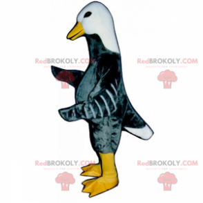 Mascotte de canard bicolore - Redbrokoly.com