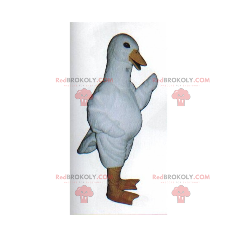 Mascota del pato blanco - Redbrokoly.com