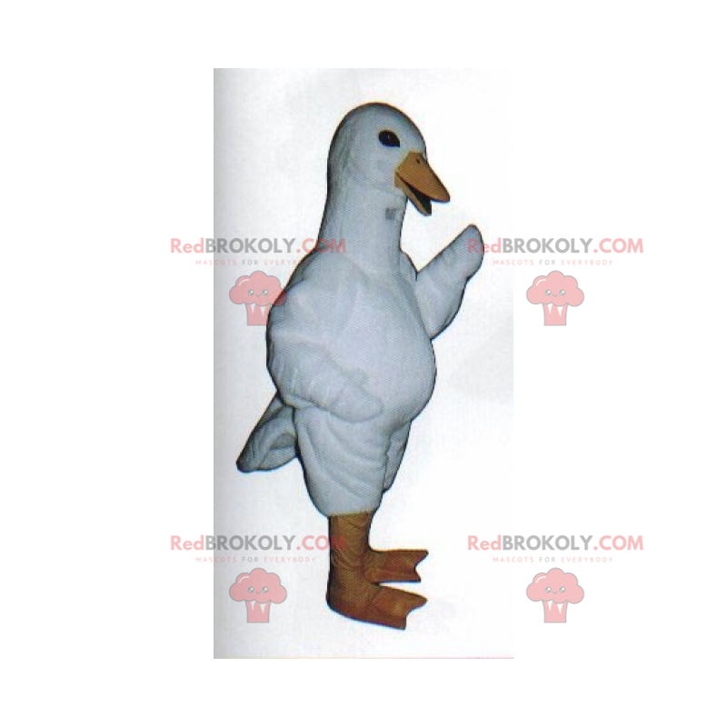 White duck mascot - Redbrokoly.com