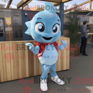 Postava maskota Sky Blue...