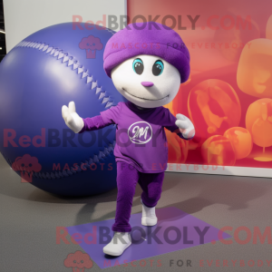 Lilla baseball bold maskot...