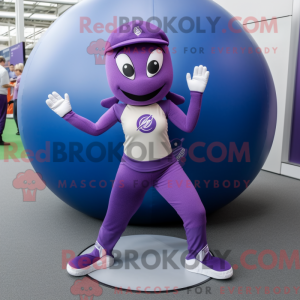 Lilla baseball bold maskot...