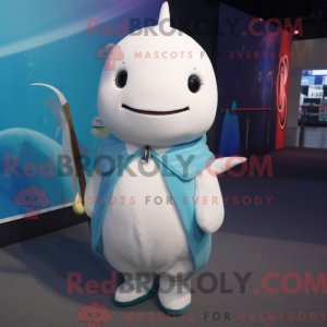White Narwhal mascot...
