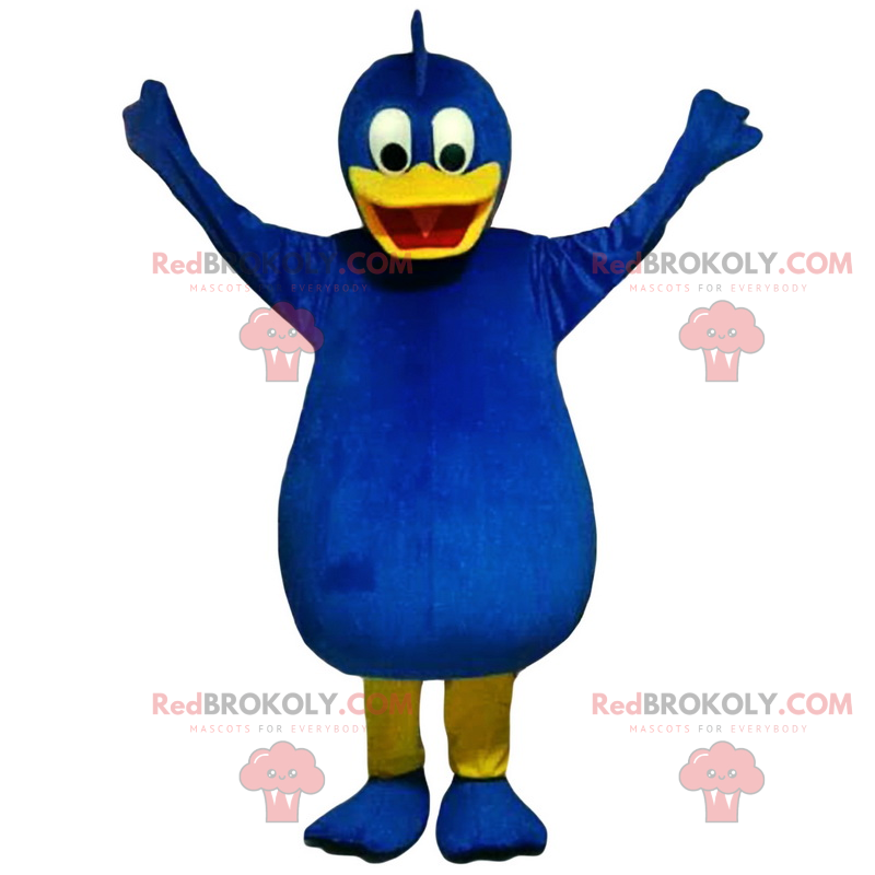 Mascote pato azul - Redbrokoly.com