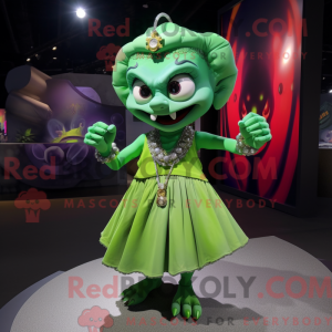 Green Vampire mascot...